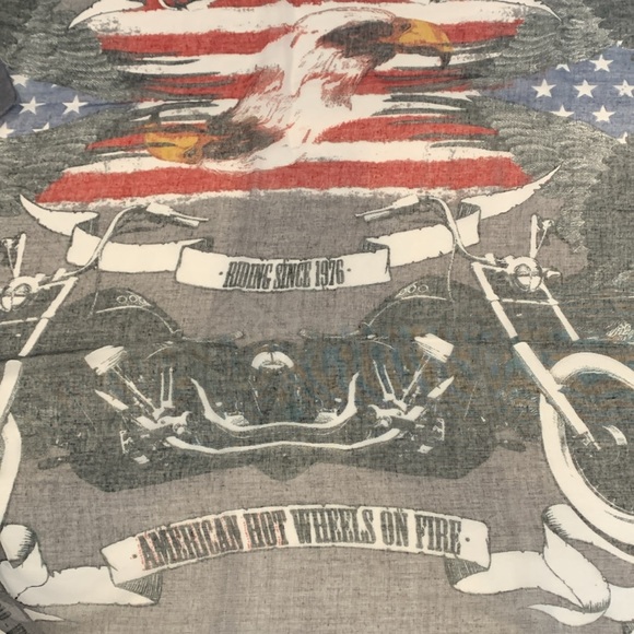 American Eagle Flag Motorcycle Scarf, Unisex, polyester, NWT - Picture 7 of 13